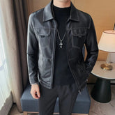 Jaqueta de Couro Masculina Sampaio® S1323