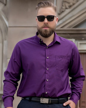 Camisa Social Manga Longa Masculina Plus Size