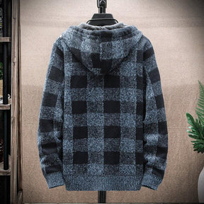 Moletom Masculino Xadrez com Capuz