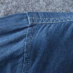 Camisa Jeans Masculina Plus Size