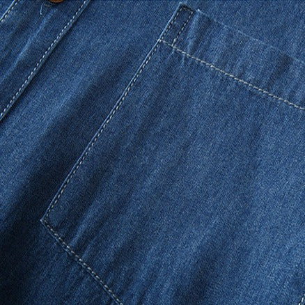 Camisa Jeans Masculina Plus Size