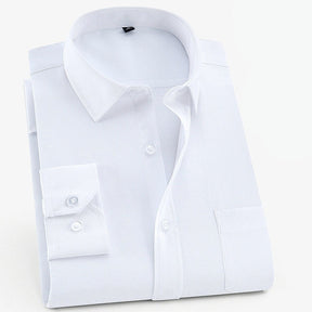 Camisa Social Manga Longa Masculina Plus Size