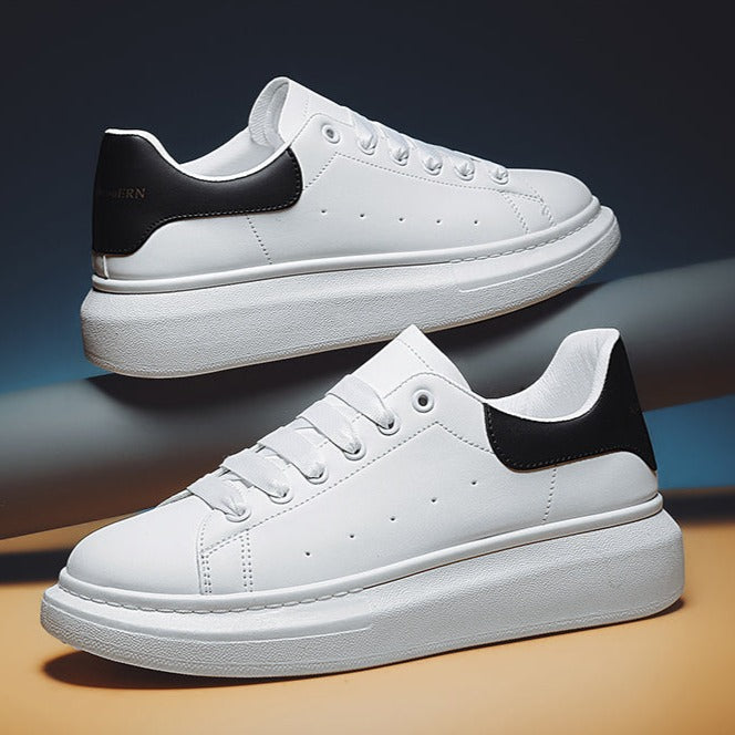 Tênis Masculino Casual de Couro