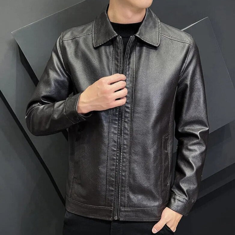 Jaqueta Masculina de Couro Sampaio® S1098