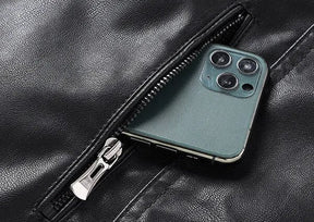 Jaqueta Masculina de Couro Sampaio® S1093