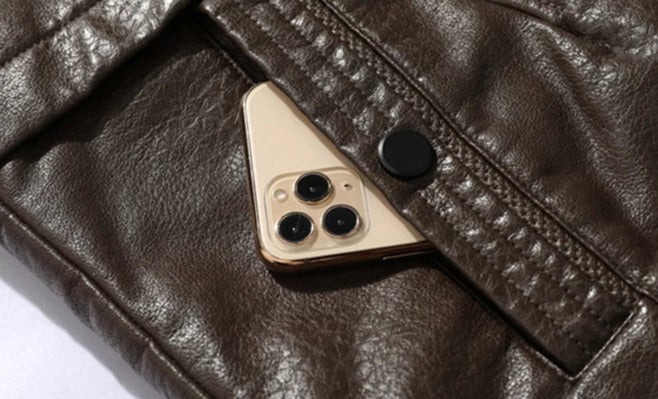 Sobretudo de Couro Masculino Sampaio® S1255