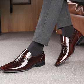 Sapato Masculino de Couro Envernizado Sampaio® S1090