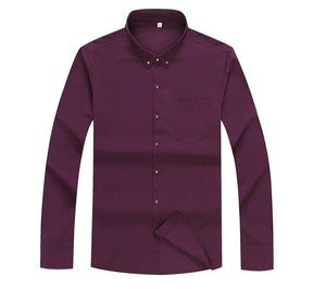 Camisa Social Manga Longa Masculina Plus Size