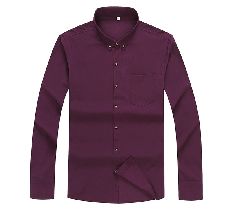 Camisa Social Manga Longa Masculina Plus Size