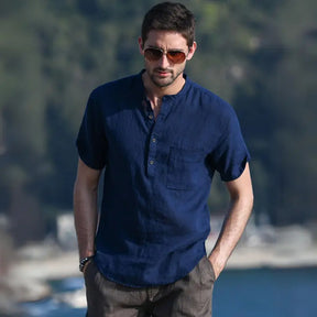 Camisa Masculina de Linho Sampaio® S1054