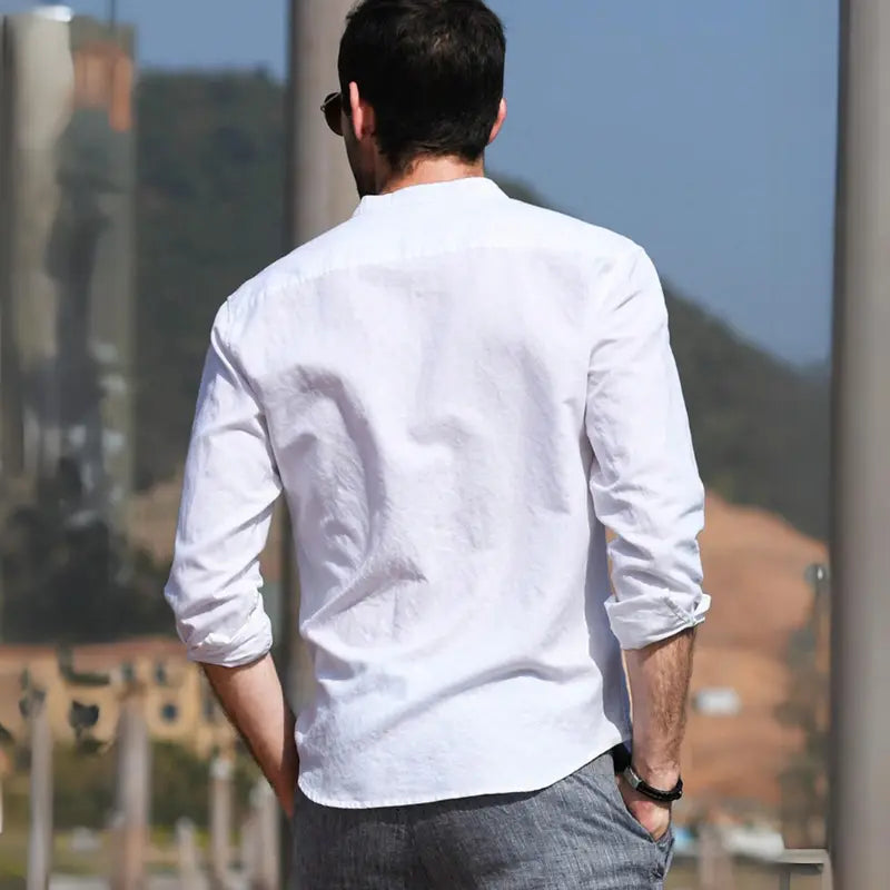 Camisa Masculina de Linho Sampaio® S1053