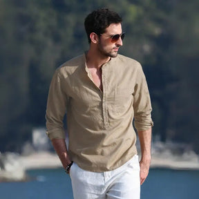 Camisa Masculina de Linho Sampaio® S1053