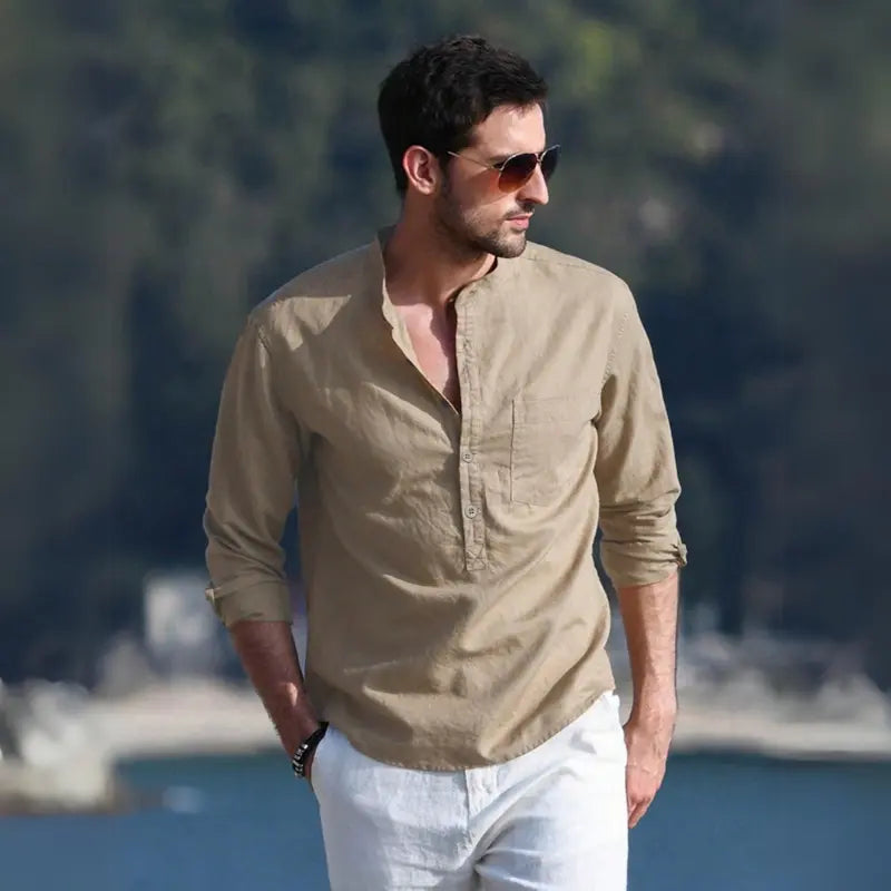 Camisa Masculina de Linho Sampaio® S1053