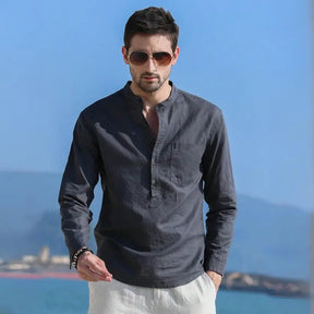 Camisa Masculina de Linho Sampaio® S1053