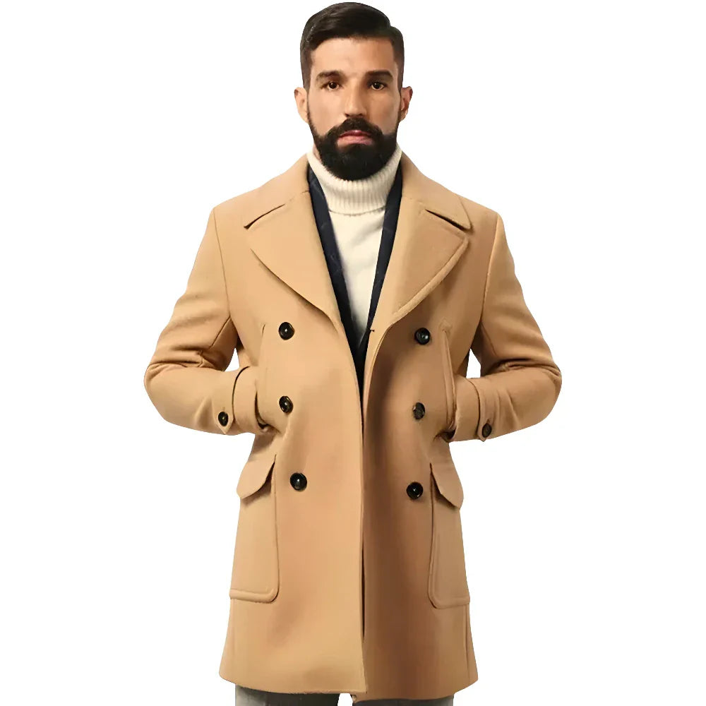 Casaco Sobretudo Transpassado Masculino Sampaio®