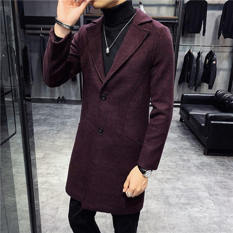 Sobretudo Masculino Elegante Brigite