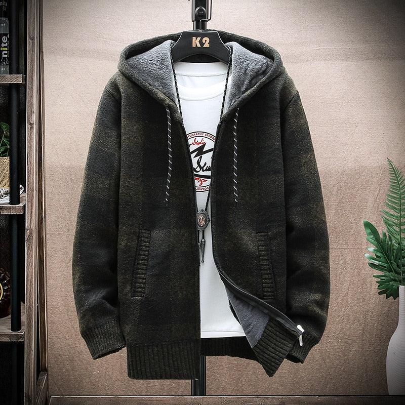 Moletom Masculino Xadrez com Capuz