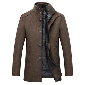 Casaco Trench Coat Masculino de Lã Grife Sampaio®