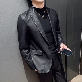 Blazer Masculino de Couro Sampaio® S1063