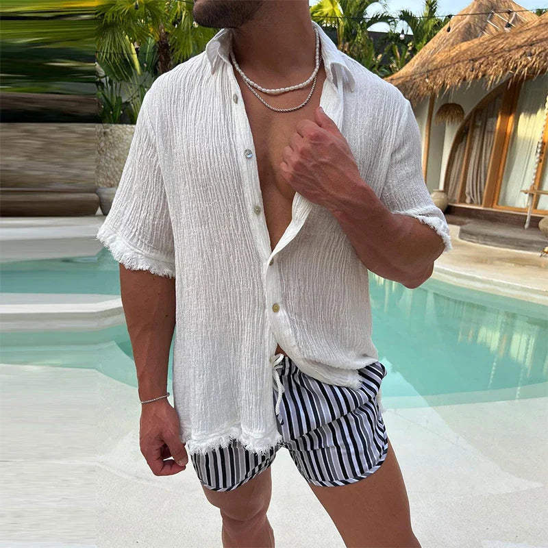 Camisa Masculina de Linho Sampaio® S1184