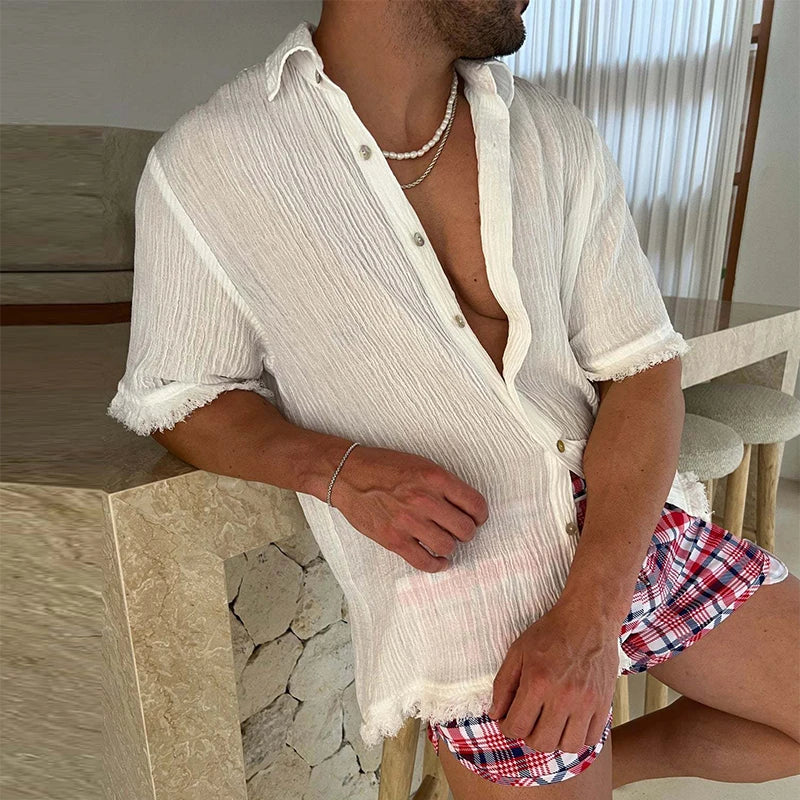 Camisa Masculina de Linho Sampaio® S1184