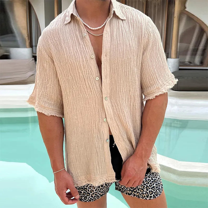 Camisa Masculina de Linho Sampaio® S1184