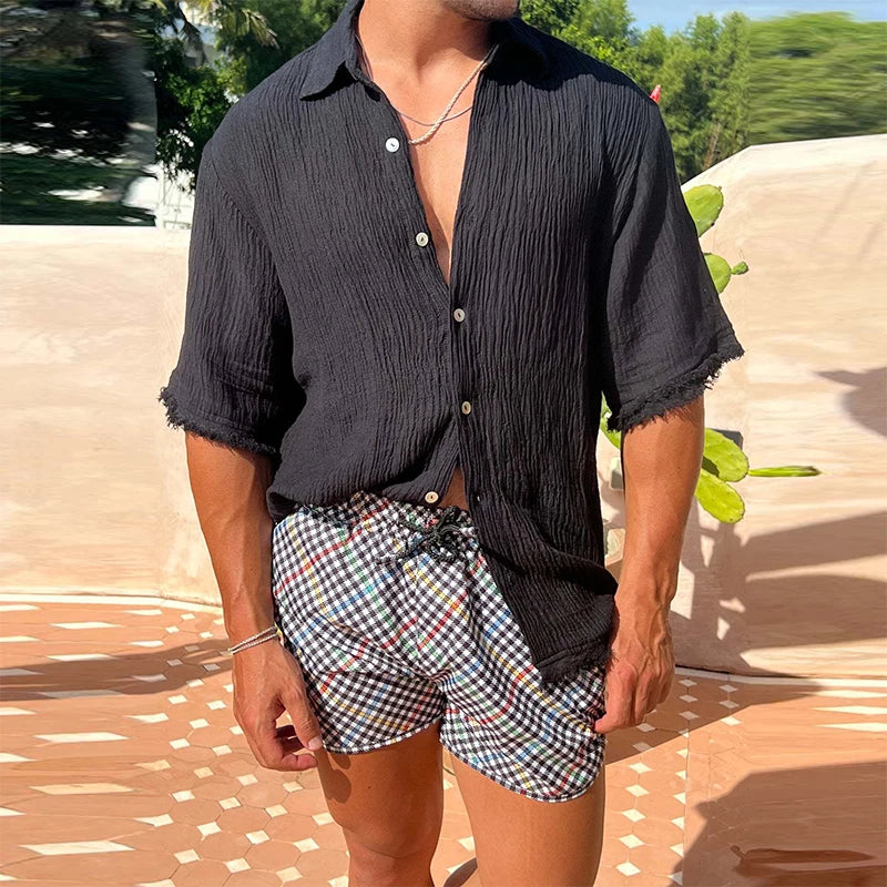 Camisa Masculina de Linho Sampaio® S1184