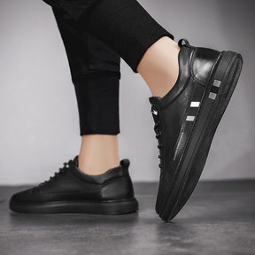 Tênis Masculino de Couro Fashion