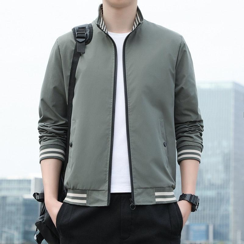 Jaqueta Masculina com Zíper Fashion