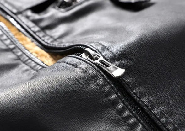 Jaqueta Masculina de Couro Sampaio® S1093