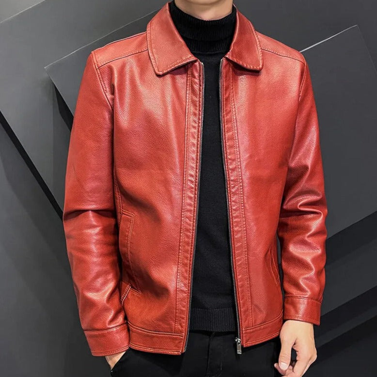 Jaqueta Masculina de Couro Sampaio® S1098