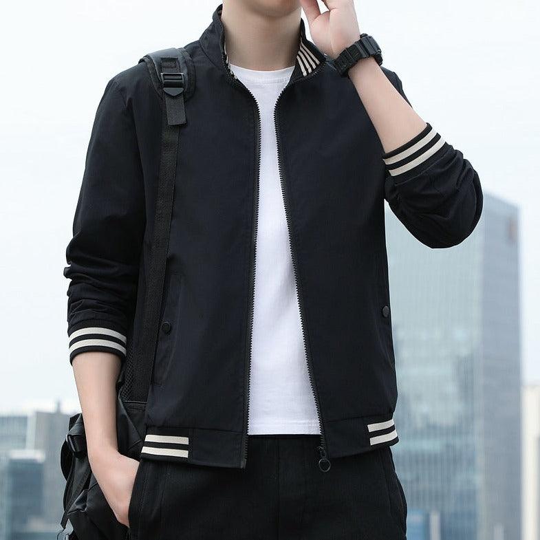 Jaqueta Masculina com Zíper Fashion