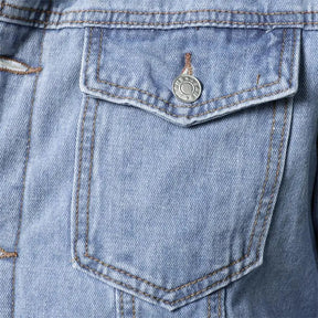 Jaqueta Jeans Interior de Lã Masculina Sampaio®