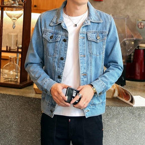 Jaqueta Jeans Masculina Casual