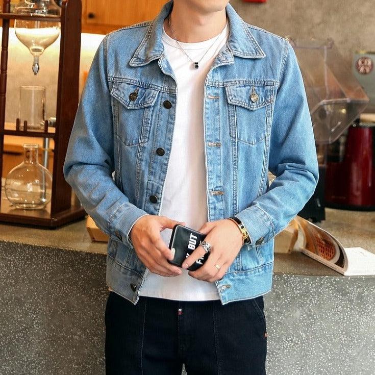 Jaqueta Jeans Masculina Casual