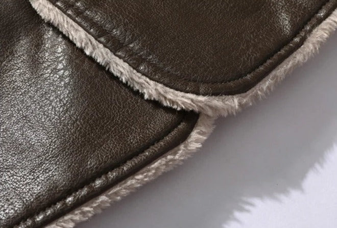 Sobretudo de Couro Masculino Sampaio® S1255